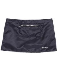 Miu Miu - Recycled Polyamide Skirt - Lyst