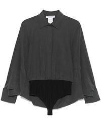 Max Mara - Silk Bodysuit - Lyst