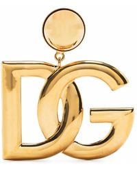 Dolce & Gabbana - Mini Logo Earrings - Lyst