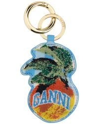 Ganni - Multicolour Recycled Leather Key Holders - Lyst