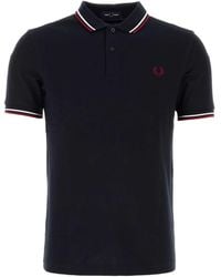 Fred Perry - Midnight Piquet Polo Shirt - Lyst