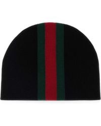 Gucci - Web Stripe Beanie - Lyst