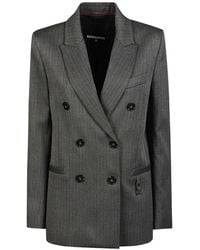 Patrizia Pepe - Blazer With Herringbone Pattern - Lyst