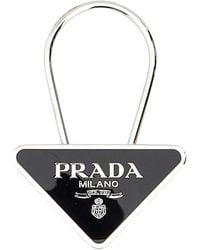 Prada - Metal Key Ring - Lyst