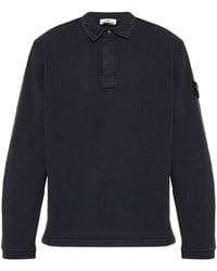 Stone Island - 6100001 Polo Collar Sweatshirt - Lyst