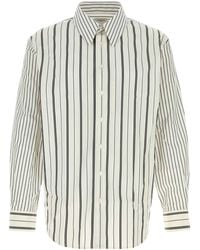Saint Laurent - Embroidered Poplin Shirt - Lyst