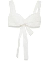 Zimmermann - Crush Cotton Bralette - Lyst