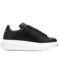 McQueen - Oversized Leather Sneakers - Lyst