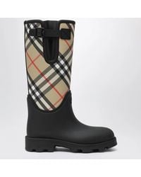 Burberry - Tall Marsh Stamp Rubber Boots - Lyst