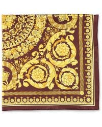 Versace - Printed Silk Scarf - Lyst