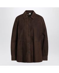 TOTEME - Suede Shirt Jacket - Lyst