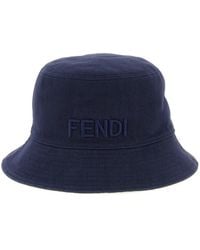 Fendi - Reversible Denim Bucket Hat - Lyst