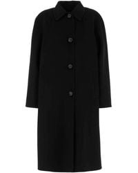 Prada - Wool Blend Coat - Lyst
