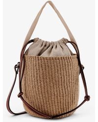 Chloé - Woody Raffia Bucket Bag - Lyst