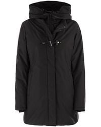 Fay - Technical Gabardine Toggle Coat - Lyst