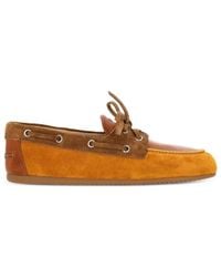 Miu Miu - Leather And Suede Loafers - Lyst