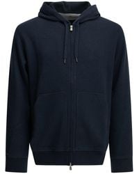 Brunello Cucinelli - Cashmere And Cotton Zip-Up Sweatshirt - Lyst