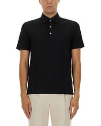 ZEGNA - Cotton Polo Shirt With Pocket - Lyst