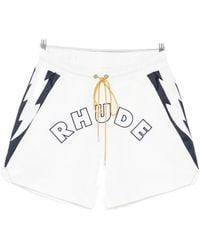 Rhude - Logo Lightning Shorts - Lyst