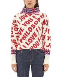 Philosophy Di Lorenzo Serafini - High Neck I Love You Philosophy T-Shirt - Lyst