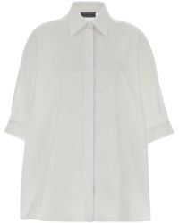 Balenciaga - Cotton Poplin Oversize Shirt - Lyst