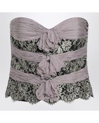 Valentino - Mauve/ Chiffon Silk Top - Lyst