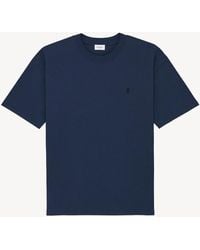 Saint Laurent - Oversize Fit Cotton T-Shirt - Lyst