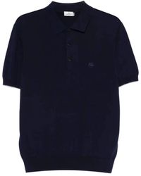 Etro - Knitted Cotton Polo Shirt - Lyst