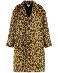 Bottega Veneta - Leopard Print Oversized Coat - Lyst