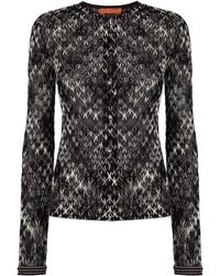 Missoni - Wool Blend Cardigan - Lyst