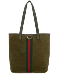 Gucci - Suede Ophidia Shopping Bag - Lyst