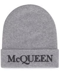 McQueen - Cashmere Beanie Hat - Lyst