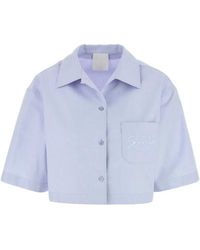 Givenchy - Cropped Cotton Shirt - Lyst