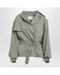 Frankie Shop - Elva Short Fluid Trench Coat - Lyst