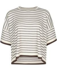 Brunello Cucinelli - Maglia A Righe - Lyst