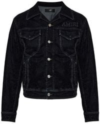Amiri - Denim Jacket With Logo - Lyst