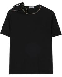 Burberry - Tie-Sleeve T-Shirt - Lyst