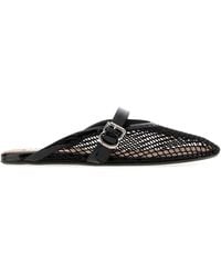 Alaïa - Alaia Fishnet Flat Mules - Lyst