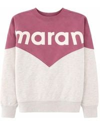 Isabel Marant - Color Block Crew Neck Sweatshirt - Lyst