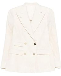L.B.M. 1911 - Linen Blend Double-Breasted Jacket - Lyst