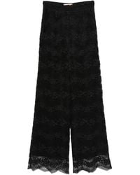 Twinset - Twinset Lace Trousers - Lyst