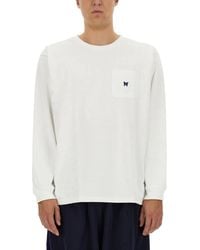 Needles - T Shirt With Logo - Lyst