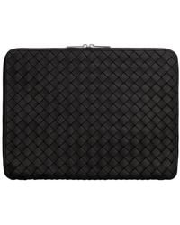 Bottega Veneta - Intrecciato Hydrology Document Case Pouch Calf Clutch Bags - Lyst