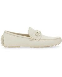 Ferragamo - Moccasin With Gancini Ornament - Lyst