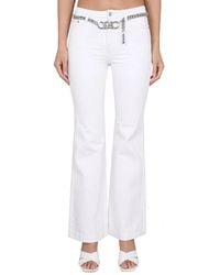 MICHAEL Michael Kors - Pants With Logo Belt - Lyst