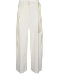 Erika Cavallini Semi Couture - Wool Twill Amelia Trousers - Lyst