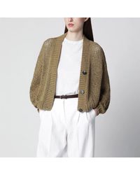 Roberto Collina - Military Cotton-Blend Knit Cardigan - Lyst