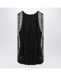 Sportmax - Mesh Top With Crystals - Lyst