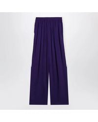 Alaïa - Alaia Straightleg Viscose Cady Trousers - Lyst