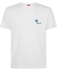 KENZO - Slim-Fit Embroidered Cotton T-Shirt Tulip' - Lyst